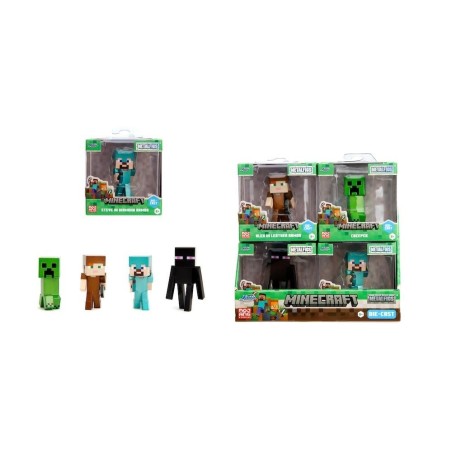 MINECRAFT - Display de Figurines 6cm - 4 Modèles - 12pc 