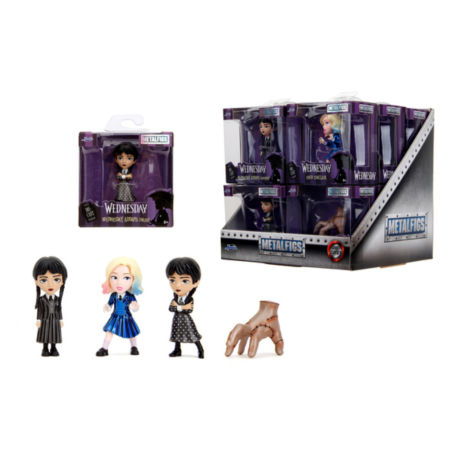 MERCREDI - Display de Figurines 6cm - 4 Modèles - 12pc 