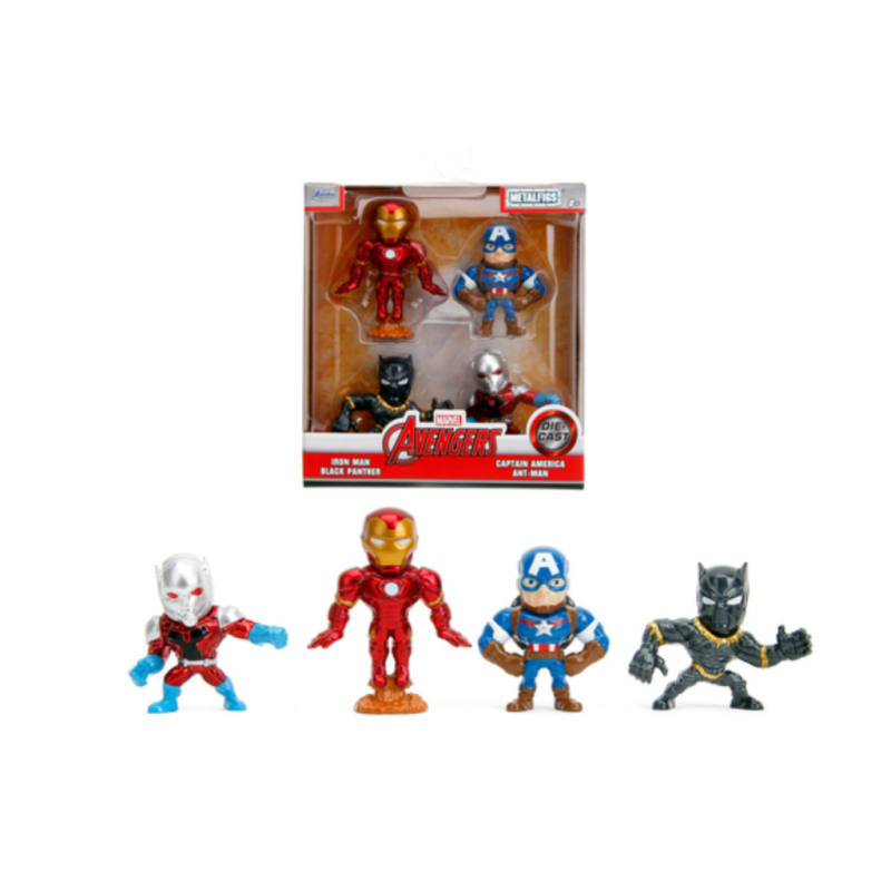 AVENGERS - Pack de 4 Figurines 6,5cm 