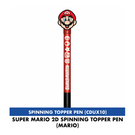 SUPER MARIO - Mario - 2D Spinning Topper Pen 