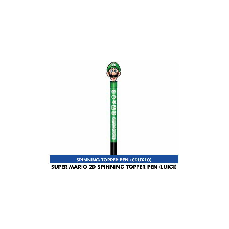 SUPER MARIO - Luigi - 2D Spinning Topper Pen 