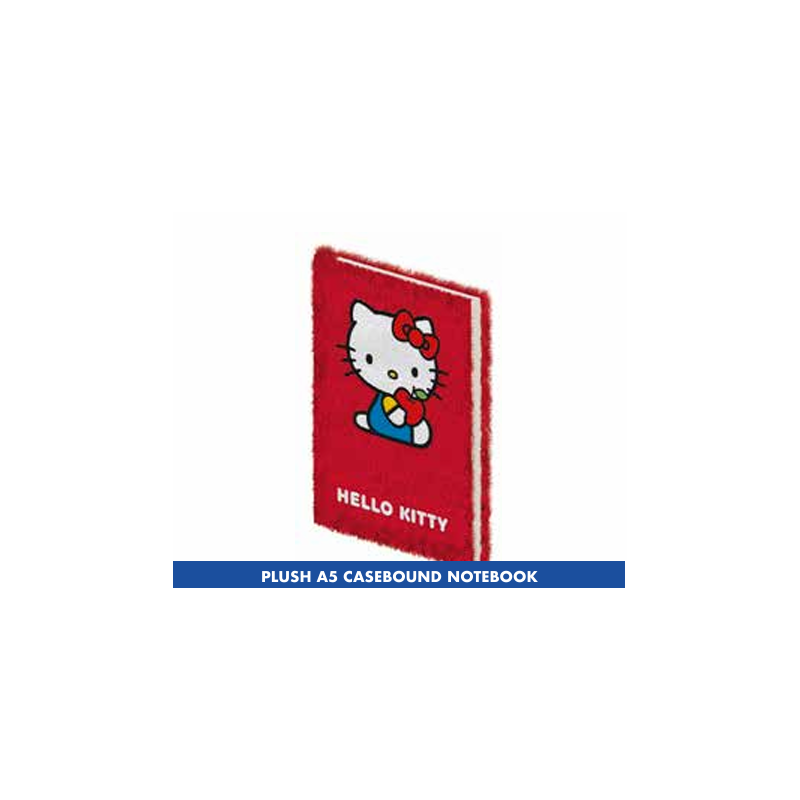 HELLO KITTY - Carnet de notes A5 en peluche 