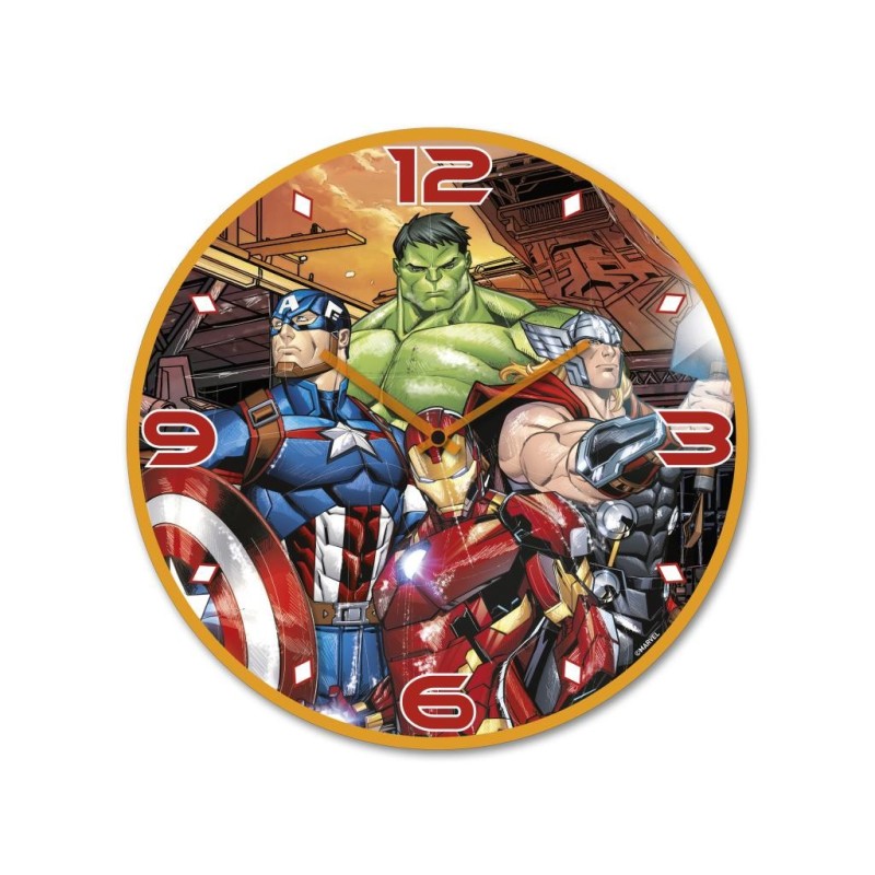 MARVEL - Horloge Murale 35cm - Avengers 