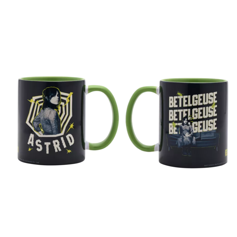 BEETLEJUICE - Black&Green - Astrid - Mug Interieur Coloré - 312 ml 