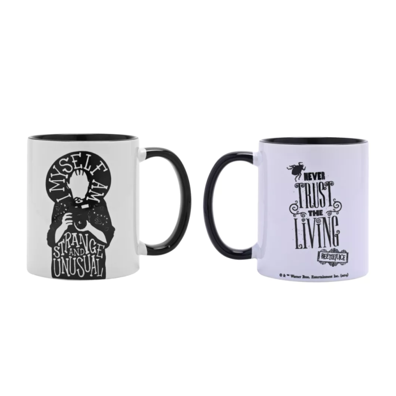 BEETLEJUICE - Black&White - Strange - Mug Interieur Coloré - 312 ml 