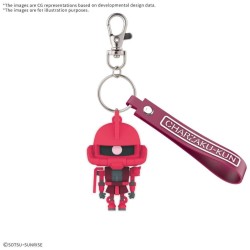 GUNDAM - CHARZAKU-KUN - 3D Rubber Mascot Keychain 