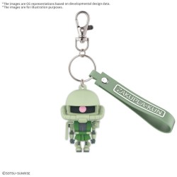 GUNDAM - ZAKUPLA-KUN - 3D Rubber Mascot Keychain 