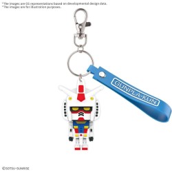 GUNDAM - GUNPLA-KUN - 3D Rubber Mascot Keychain 