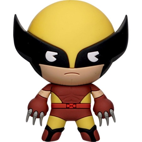 MARVEL - Wolverine (Tenue Brun) - Aimant à collectionner en mousse 3D 