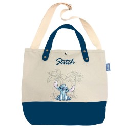 STITCH - Ohana & Blue - Grand Sac en Toile - 37x26x11cm 2