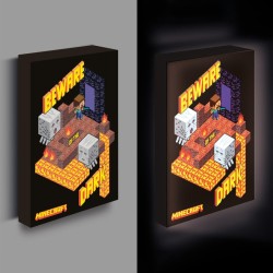 MINECRAFT - Canvas Lumineux 40X30 Cm 2