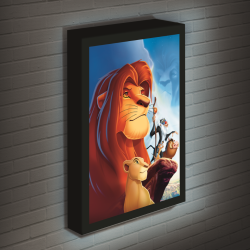 LE ROI LION - Canvas Lumineux 40X30 Cm 2