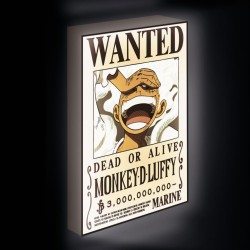 ONE PIECE - Luffy Gear 5 Wanted - Canvas Lumineux 40X30 Cm 2