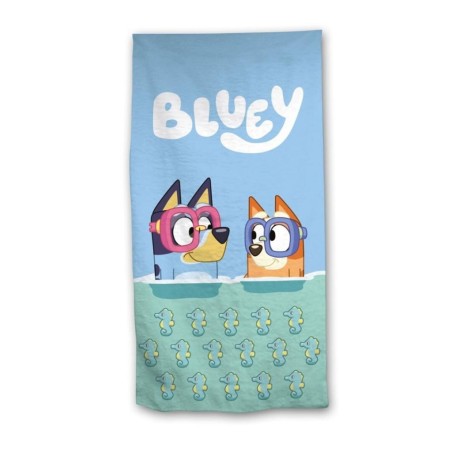 BLUEY - Bluey et Bingo à la plage - Serviette de Plage 70x140cm 