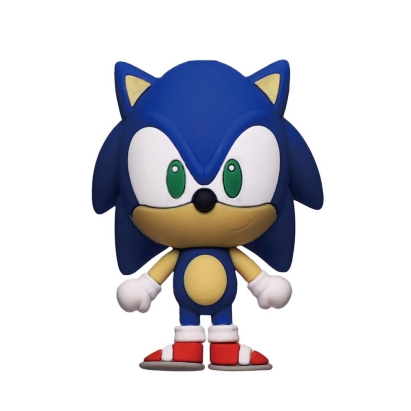 SONIC - Sonic debout - Aimant à collectionner en mousse 3D 