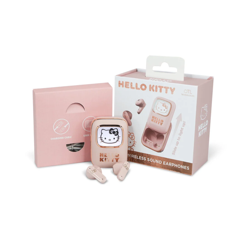 HELLO KITTY - Slide Case Light Up - Earpods Audio TWS 