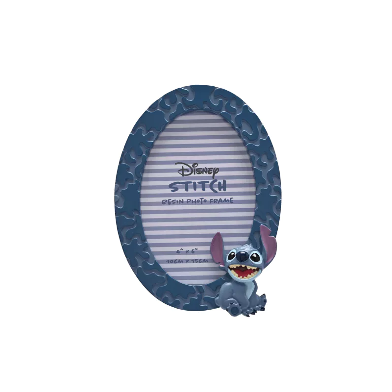STITCH - Cadre Photo Rond en Relief 