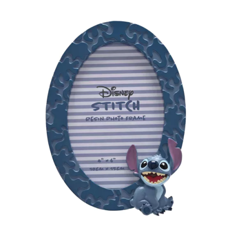 STITCH - Cadre Photo Rond en Relief 