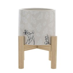 DISNEY - Forest - Bambi - Pot à Plante + Socle en Bois 2