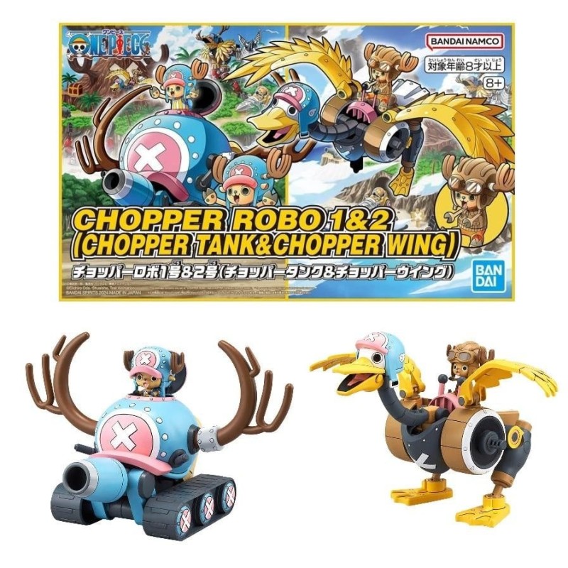 ONE PIECE - Chopper Robot 1&2 (Chopper Tank & Chopper Wing) -Model Kit 