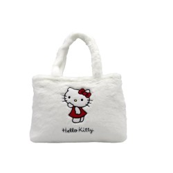 HELLO KITTY - Sac à Main Fourrure - Large 40x27x7cm 2