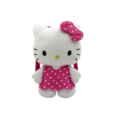 HELLO KITTY - Rose - Sac à Dos Peluche - 35cm 