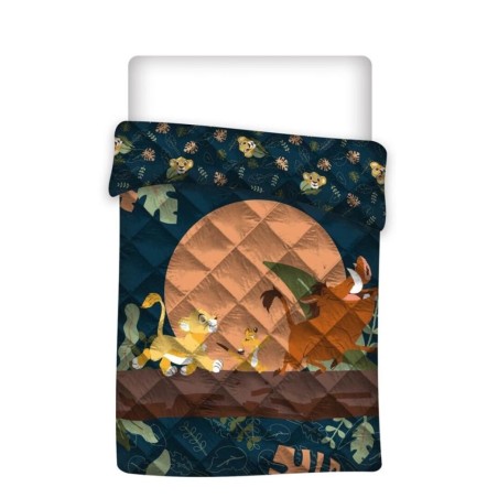 LE ROI LION - Hakuna Matata - Couverture en Quilt 140x200cm 