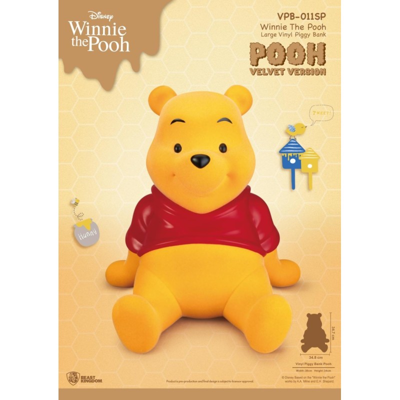 WINNIE L'OURSON - Winnie "Version Velours" - Tirelire 34cm 