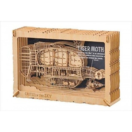 LE CHATEAU DANS LE CIEL - Tiger Moth - Théâtre de papier Style bois 
