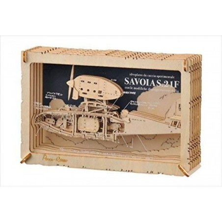 PORCO ROSSO - Savoia - Théâtre de papier Style bois 