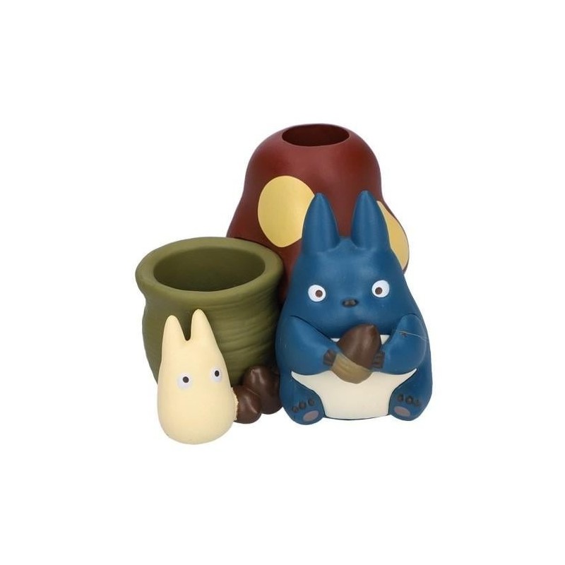 MON VOISIN TOTORO - Totoro Bleu & Blanc - Figurine Pot à crayon 4.5cm 