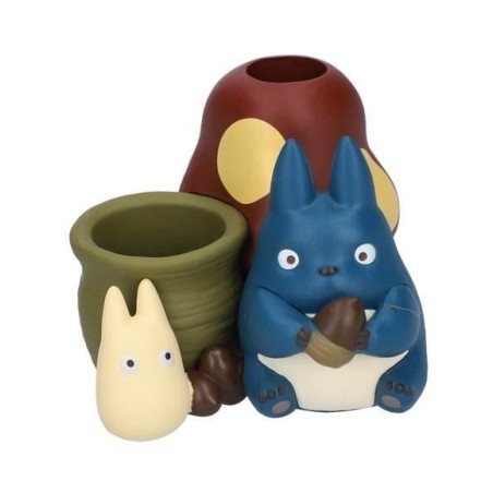 MON VOISIN TOTORO - Totoro Bleu & Blanc - Figurine Pot à crayon 4.5cm 