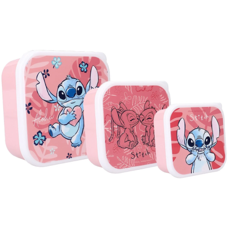 STITCH - Bon Appétit! - Boîtes à Snack - 3 pcs 