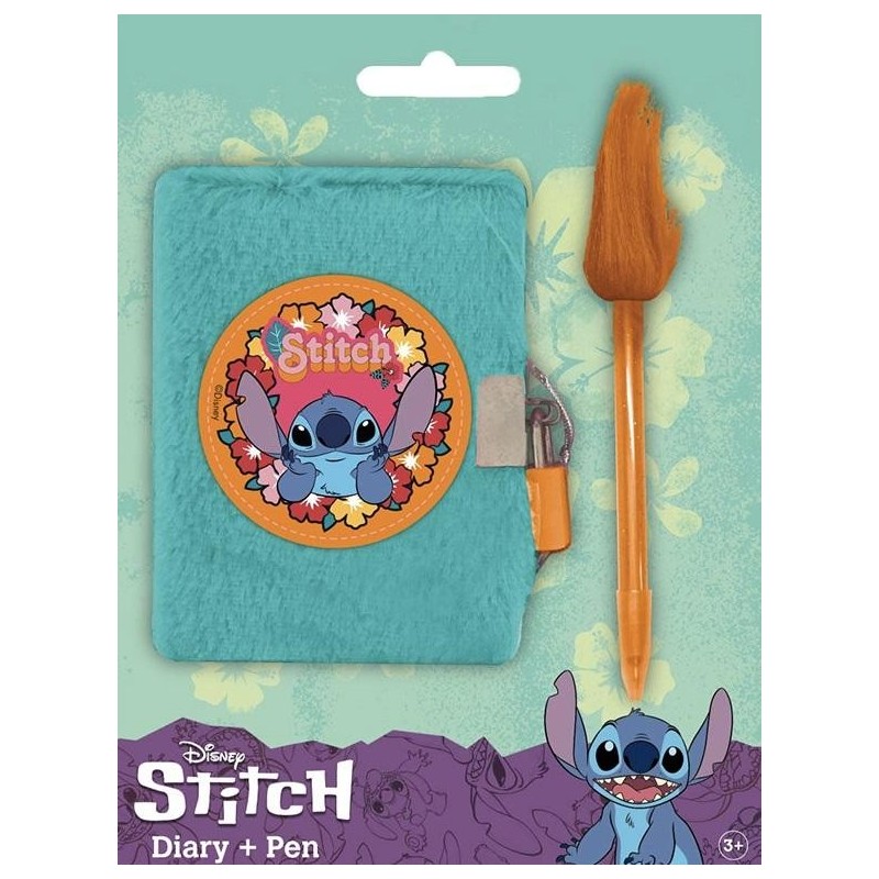 STITCH - Journal Intime Peluche + Stylo-Bille 