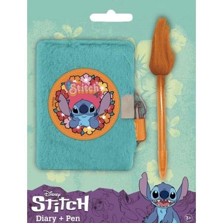 STITCH - Journal Intime Peluche + Stylo-Bille 