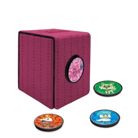 ULTRA PRO - Rose - Alcove Click S3 en Similicuir +Badges Magnétiques 