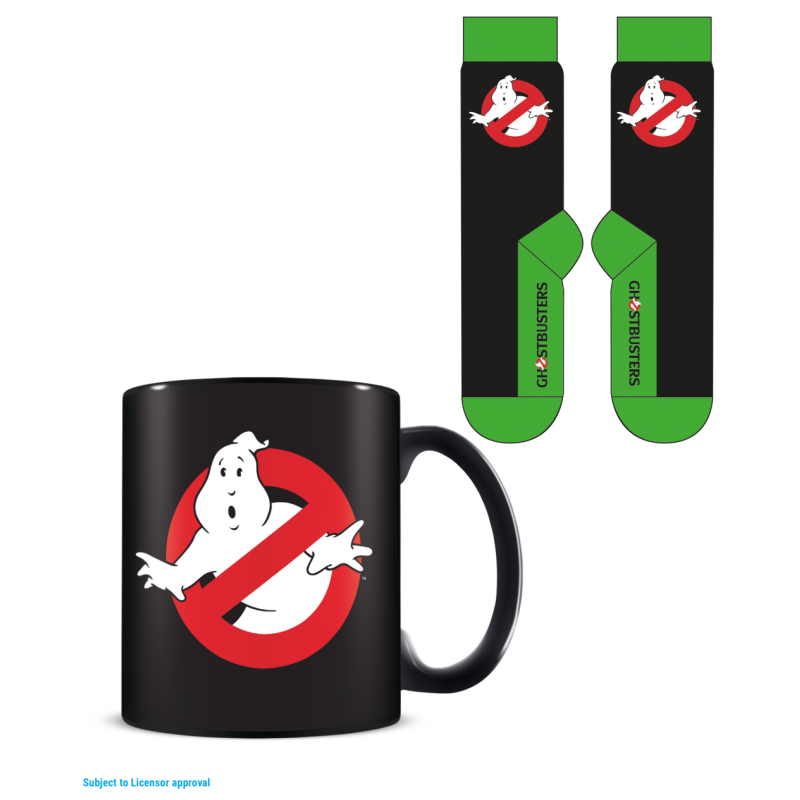 GHOSTBUSTERS - No-Ghost Sign - Mug 315ml et Chaussettes 41-45 