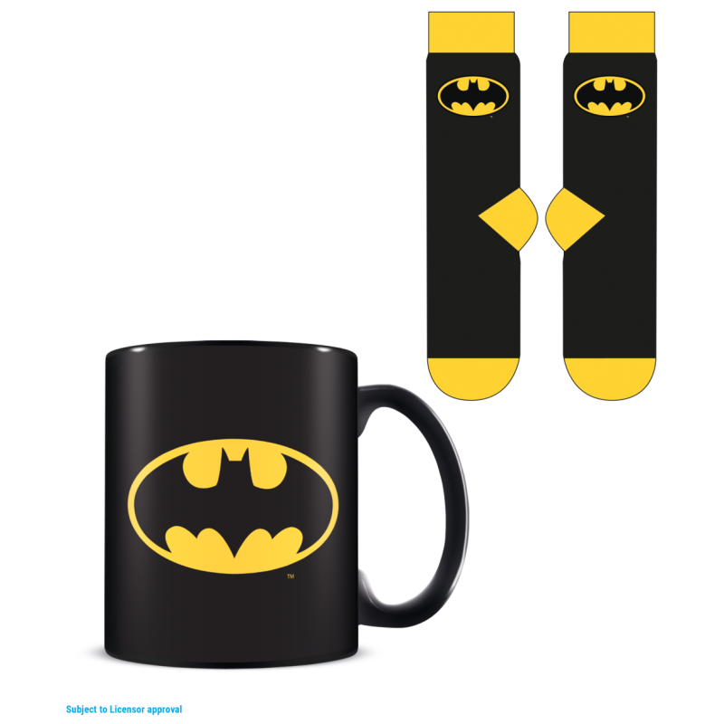 BATMAN - Logo - Mug 315ml et Chaussettes 41-45 