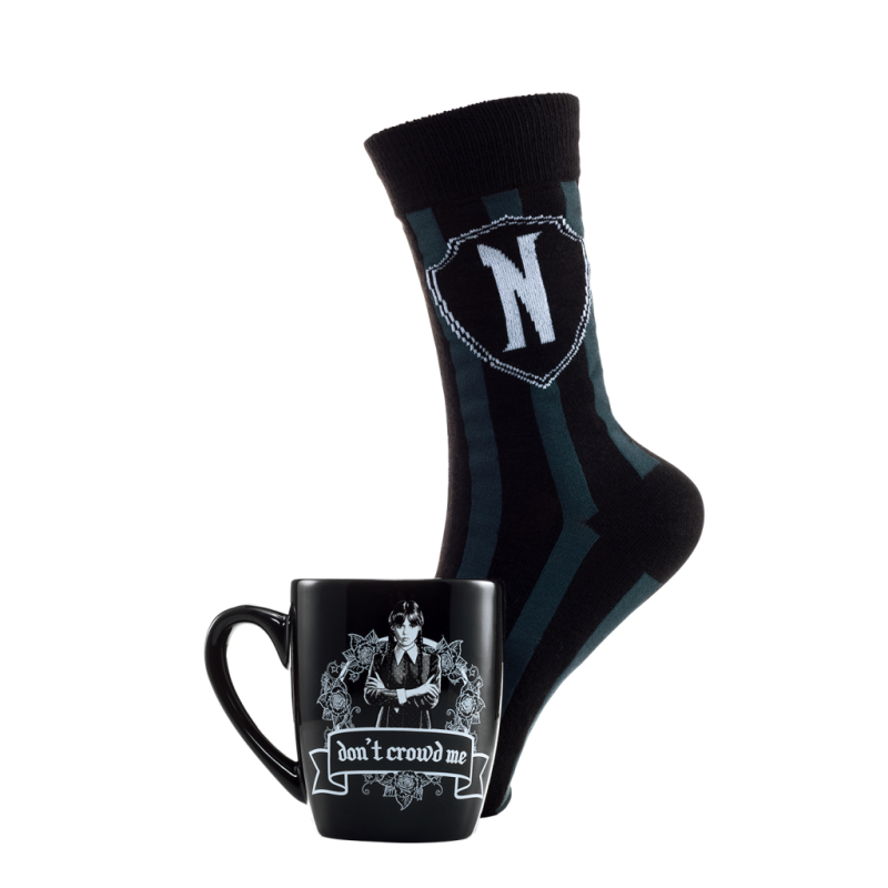MERCREDI - Wear Balck - Mug 315ml et Chaussettes Femme 36-41 