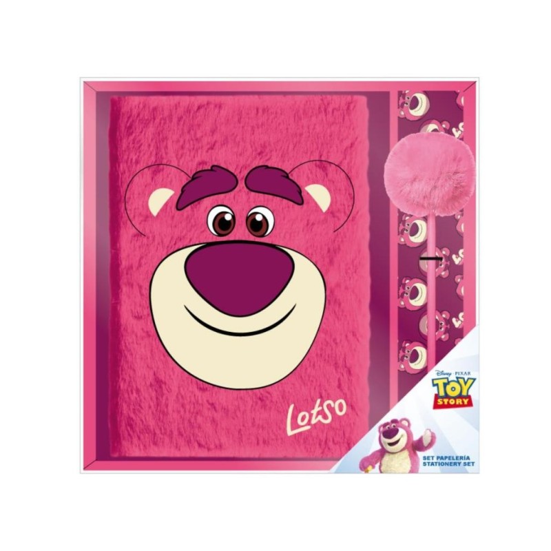 TOY STORY - Lotso - Pack Premium Notebook Peluche A5 + Stylo-Bille 