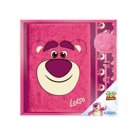 TOY STORY - Lotso - Pack Premium Notebook Peluche A5 + Stylo-Bille 