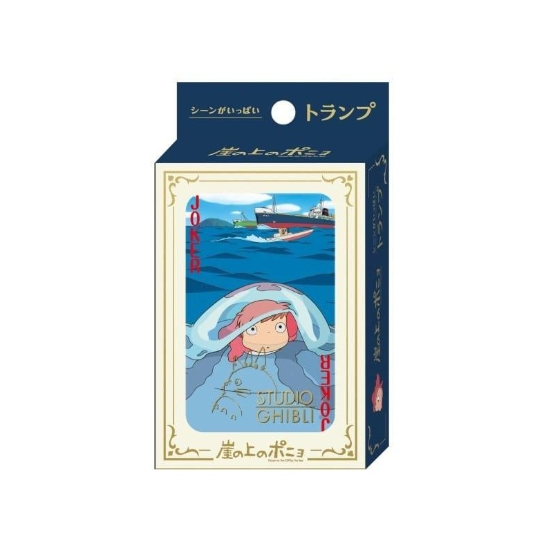 GHIBLI - Ponyo sur la Falaise - Jeu de cartes à jouer (54 cartes) 
