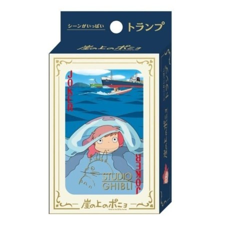 GHIBLI - Ponyo sur la Falaise - Jeu de cartes à jouer (54 cartes) 