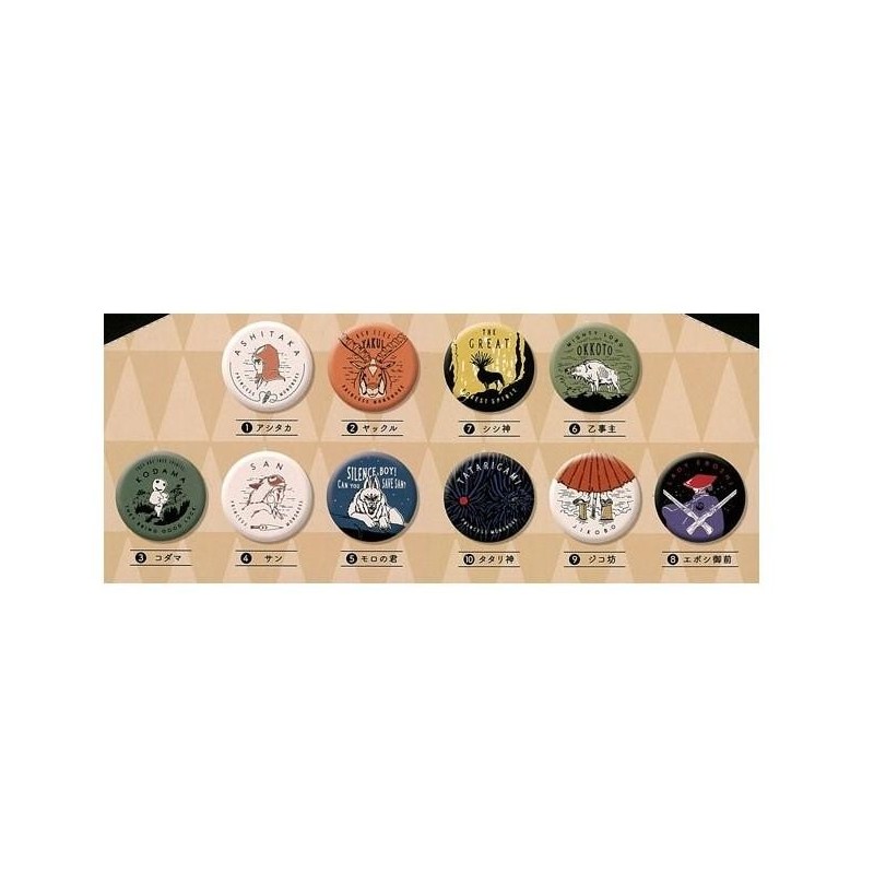 PRINCESSE MONONOKE - Boite Collection de 10 badges 5.6cm 
