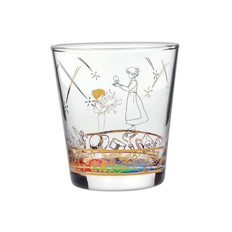 LE CHATEAU AMBULANT - Howl et Sophie - Verre Gravé 8x8x8.9cm 