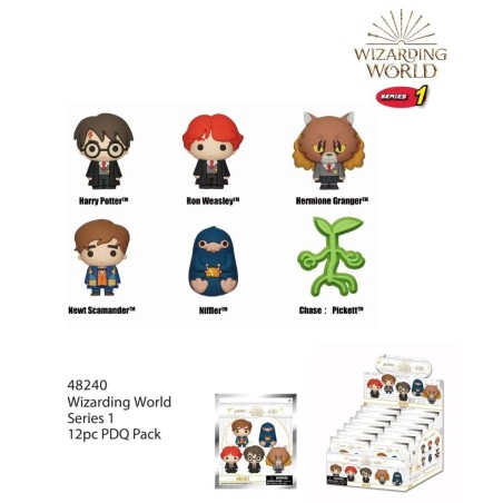 HARRY POTTER -Series 1 -3D Foam Magnets in blind bags (Display 12 Pcs) 