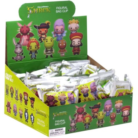 SHREK - Series 1 - 3D Foam Bag Clip (Display 24 Pcs) 