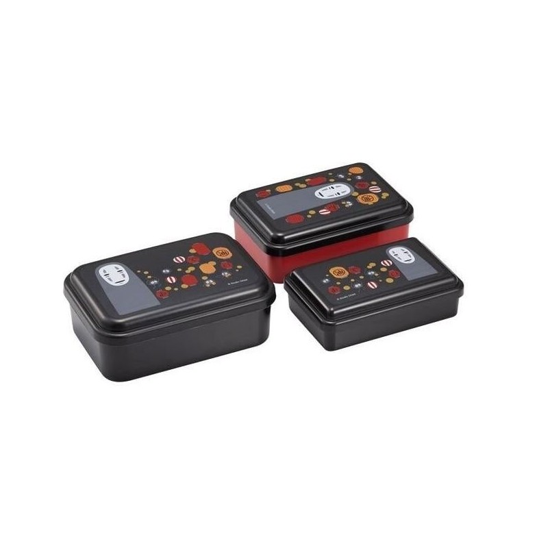 LE VOYAGE DE CHIHIRO - No Face & Lanternes -Set de 3 Bento Box 
