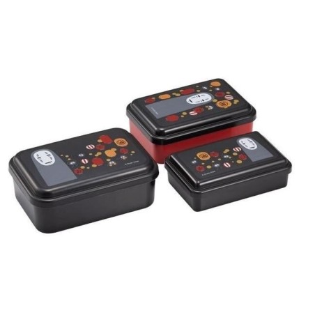 LE VOYAGE DE CHIHIRO - No Face & Lanternes -Set de 3 Bento Box 