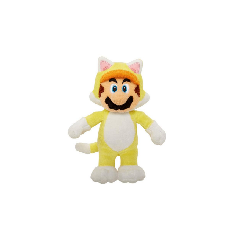 SUPER MARIO 3D LAND - Mario Chat - Peluche 24cm 